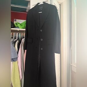 Banana Republic Long Peacoat Black